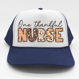 One Thankful Nurse Thanksgiving Trucker Hat