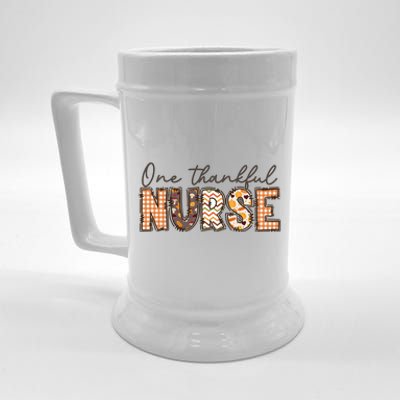 One Thankful Nurse Thanksgiving Beer Stein