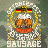 Oktoberfest There's No Such Thing As Too Much Sausage Legacy Tie Dye Trucker Hat