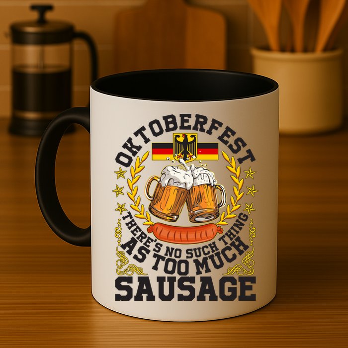Oktoberfest There's No Such Thing As Too Much Sausage Mug