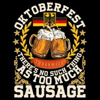 Oktoberfest There's No Such Thing As Too Much Sausage 16 in Basic Backpack