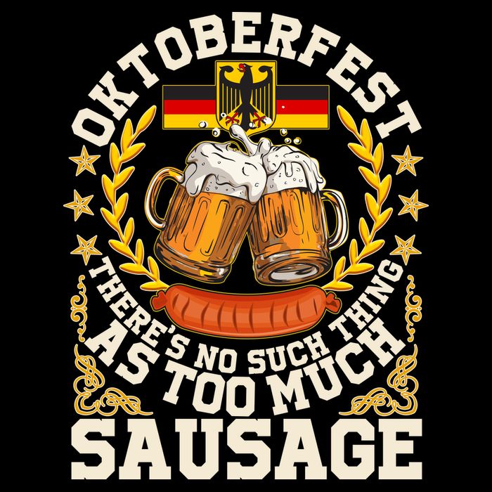 Oktoberfest There's No Such Thing As Too Much Sausage 16 in Basic Backpack