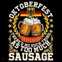 Oktoberfest There's No Such Thing As Too Much Sausage Cooling Performance Long Sleeve Crew