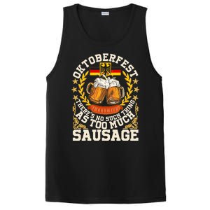 Oktoberfest There's No Such Thing As Too Much Sausage PosiCharge Competitor Tank