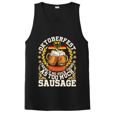 Oktoberfest There's No Such Thing As Too Much Sausage PosiCharge Competitor Tank