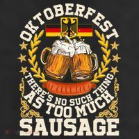 Oktoberfest There's No Such Thing As Too Much Sausage Microfiber Hand Towel