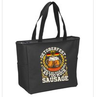 Oktoberfest There's No Such Thing As Too Much Sausage Zip Tote Bag