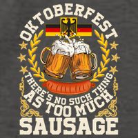 Oktoberfest There's No Such Thing As Too Much Sausage Vector Backpack