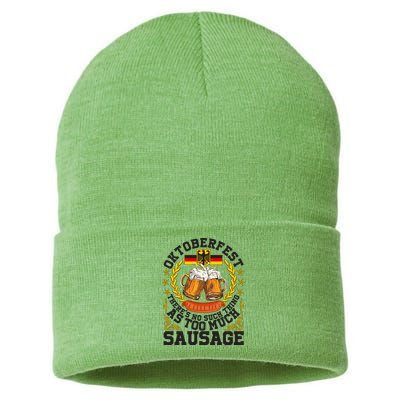 Oktoberfest There's No Such Thing As Too Much Sausage Sustainable Knit Beanie