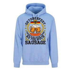 Oktoberfest There's No Such Thing As Too Much Sausage Unisex Surf Hoodie