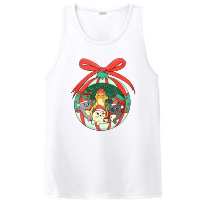 On The Naughty List And I Regret Nothing Cat Christmas PosiCharge Competitor Tank