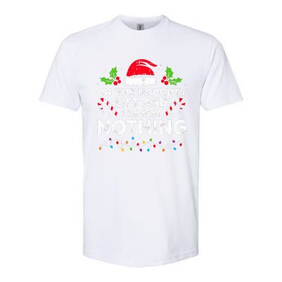 On The Naughty List And I Regret Nothing Funny Xmas  Softstyle CVC T-Shirt