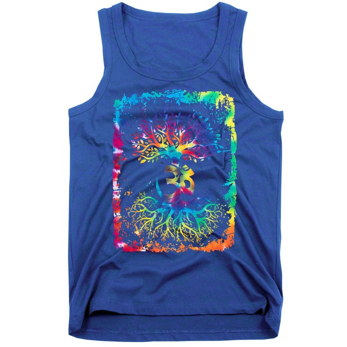 Om Tree Namaste Yoga Meditate Workout Meditation Funny Gift Tank Top