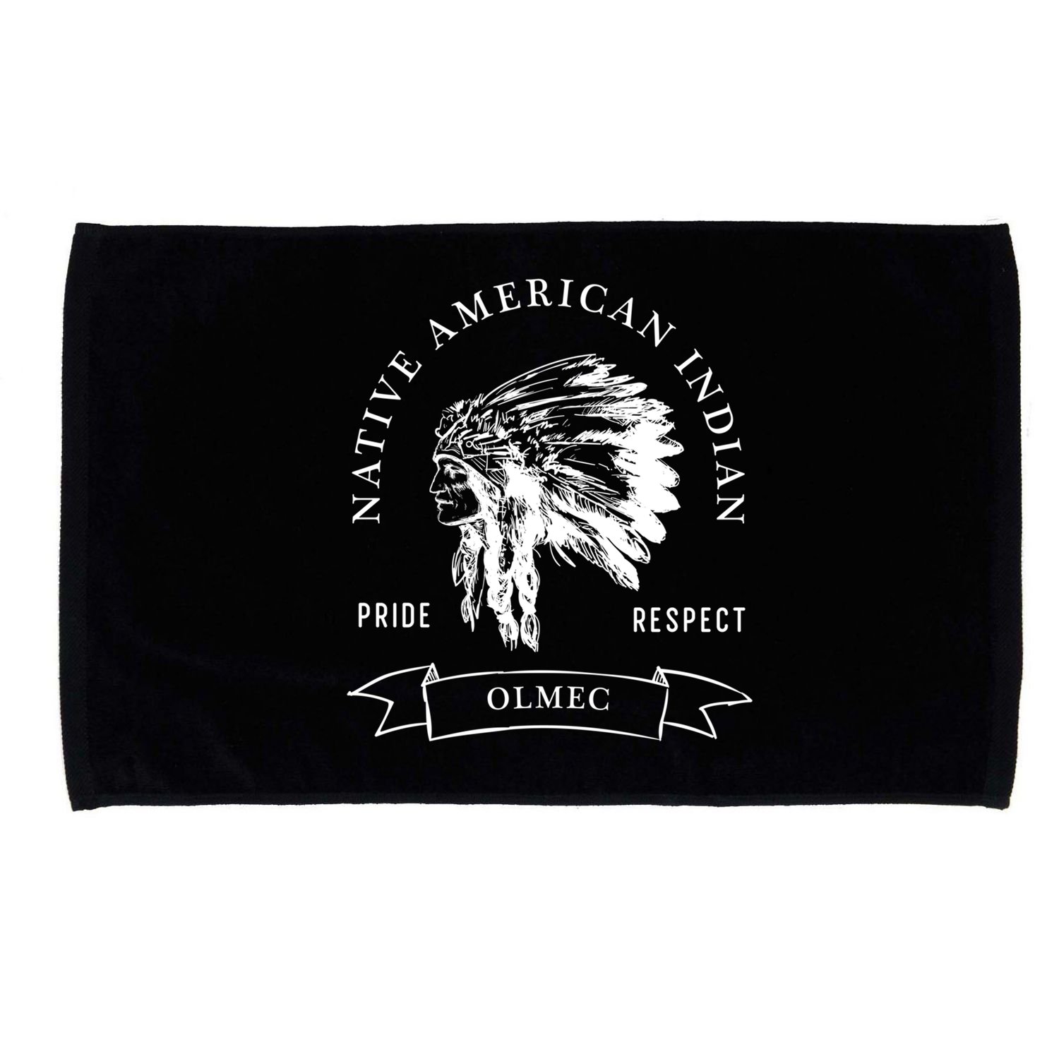 Olmec Tribe Native American Indian Pride Respect Vintage Funny Gift Microfiber Hand Towel
