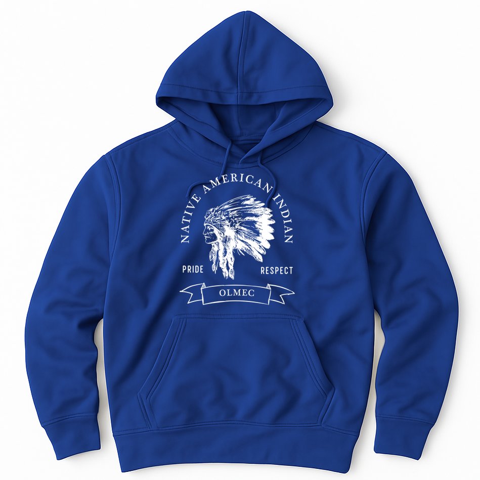 Olmec Tribe Native American Indian Pride Respect Vintage Funny Gift Hoodie