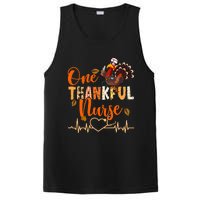 One Thankful Nurse Turkey Thanksgiving Day PosiCharge Competitor Tank