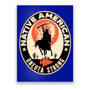 Oneota Tribe Native American Pride Art Deco Logo Cool Gift Poster