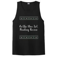 On The Nice List Pending Review Christmas Funny PosiCharge Competitor Tank