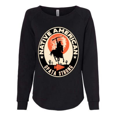 Opata Tribe Native American Pride Art Deco Logo Gift Womens California Wash Sweatshirt