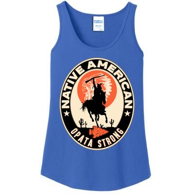 Opata Tribe Native American Pride Art Deco Logo Gift Ladies Essential Tank