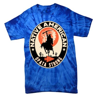 Opata Tribe Native American Pride Art Deco Logo Gift Tie-Dye T-Shirt