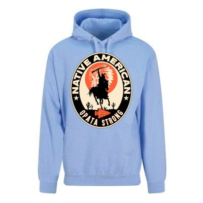 Opata Tribe Native American Pride Art Deco Logo Gift Unisex Surf Hoodie