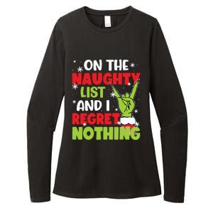 On The Naughty List And I Recret Nothing Womens CVC Long Sleeve Shirt