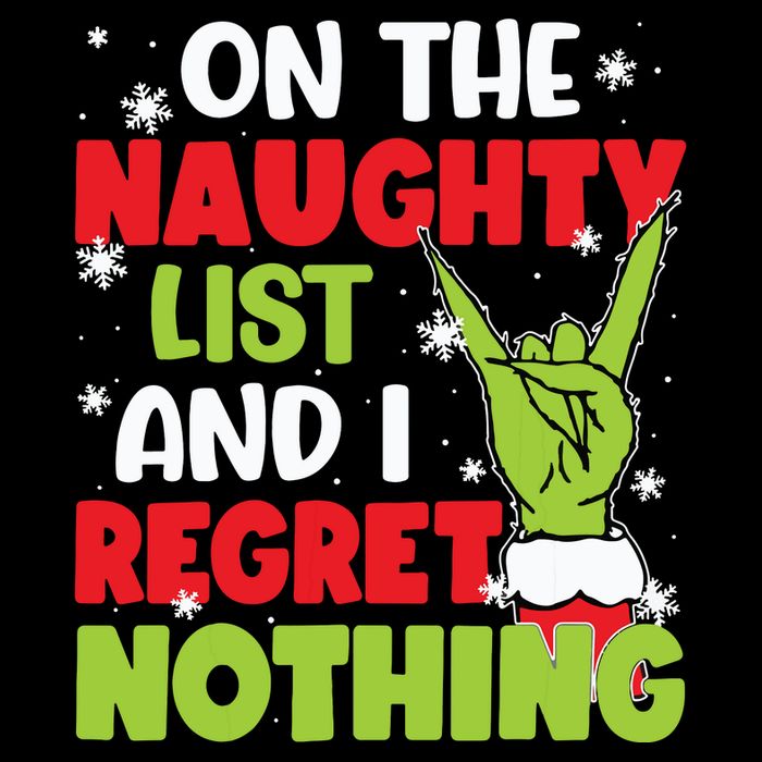 On The Naughty List And I Recret Nothing Mousepad