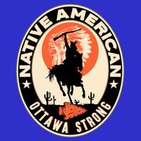 Ottawa Tribe Native American Pride Art Deco Logo Gift Womens Tank Top