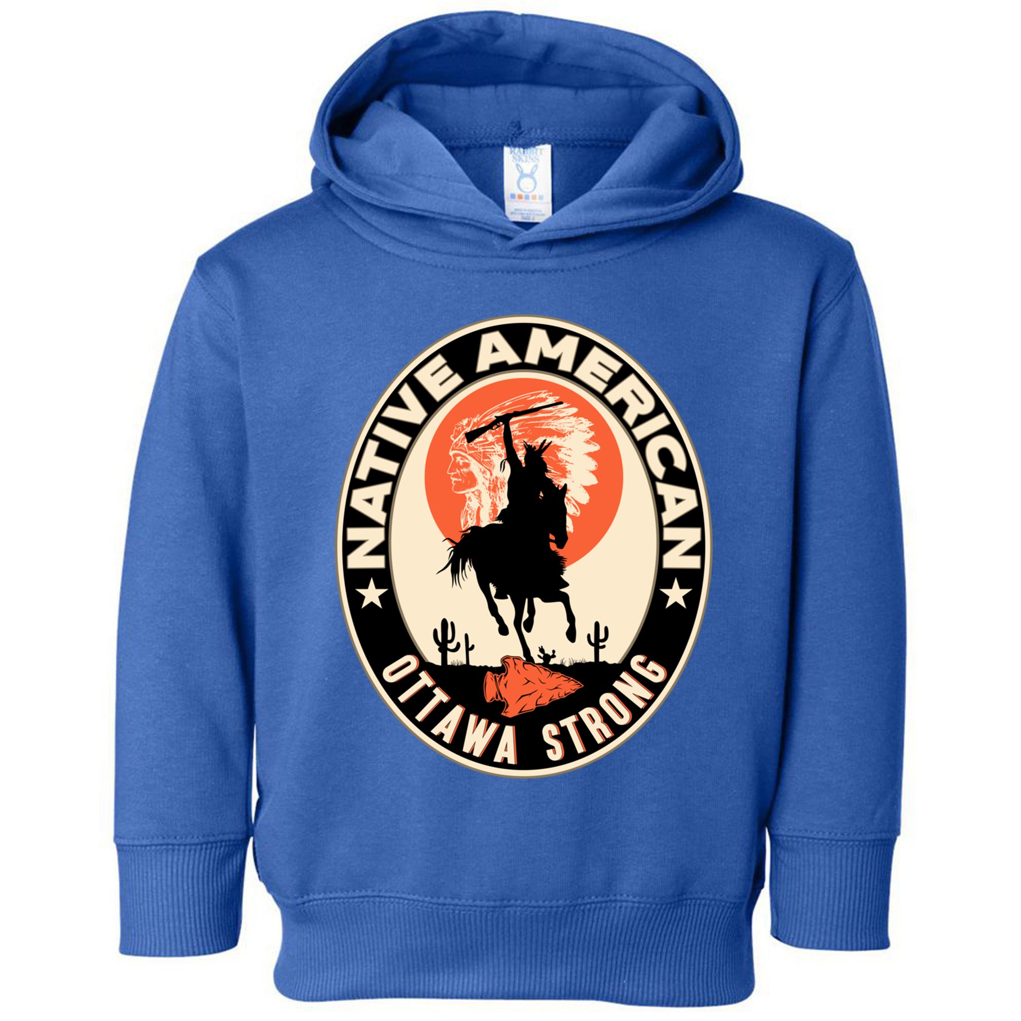 Ottawa Tribe Native American Pride Art Deco Logo Gift Toddler Hoodie