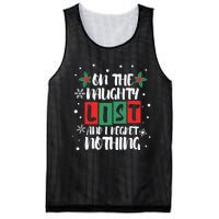 On The Naughty List And I Regret Nothing Christmas 2022 Gift Mesh Reversible Basketball Jersey Tank