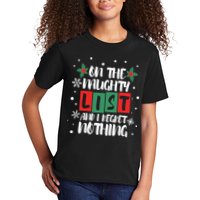 On The Naughty List And I Regret Nothing Christmas 2022 Gift Kids T-Shirt