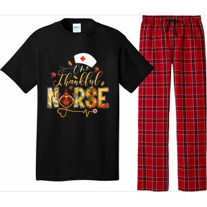 One Thankful Nurse Thanksgiving Turkey Day Nurse Gift Pajama Set