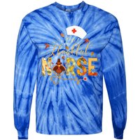 One Thankful Nurse Thanksgiving Turkey Day Nurse Gift Tie-Dye Long Sleeve Shirt