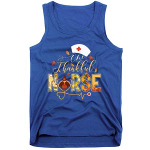 One Thankful Nurse Thanksgiving Turkey Day Nurse Gift Tank Top