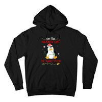 On The Naughty List And I Regret Nothing Penguin Christmas Hoodie