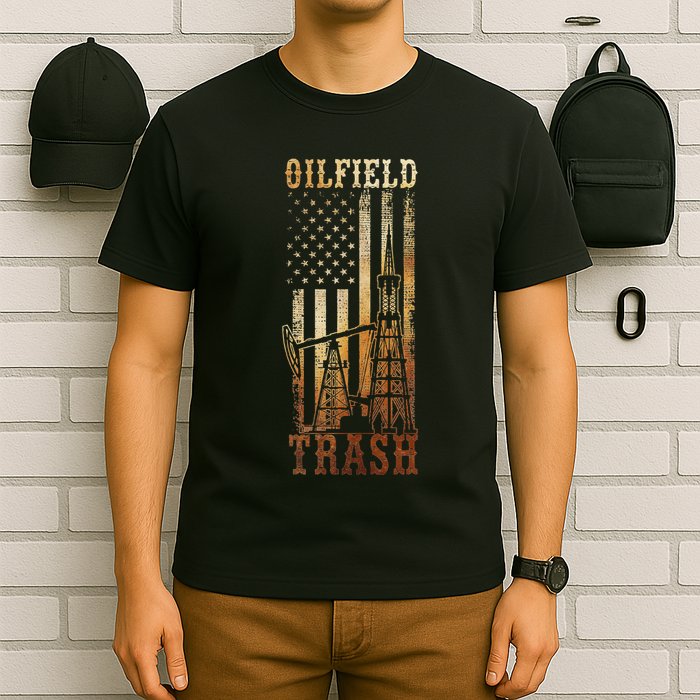 Oilfield Trash Not For The Weak For Oil Rig And Gas Workers T-Shirt