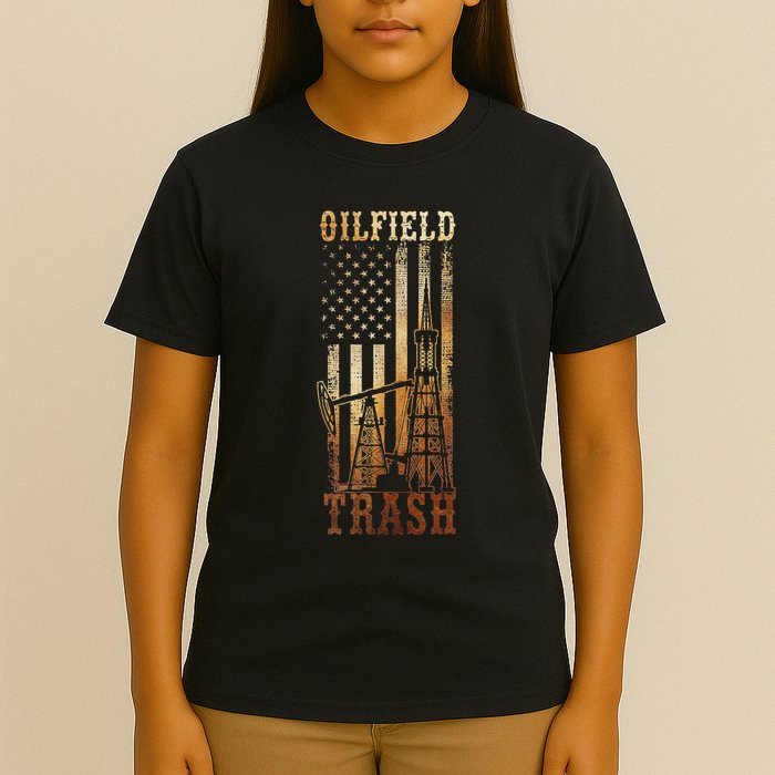 Oilfield Trash Not For The Weak For Oil Rig And Gas Workers T-Shirt