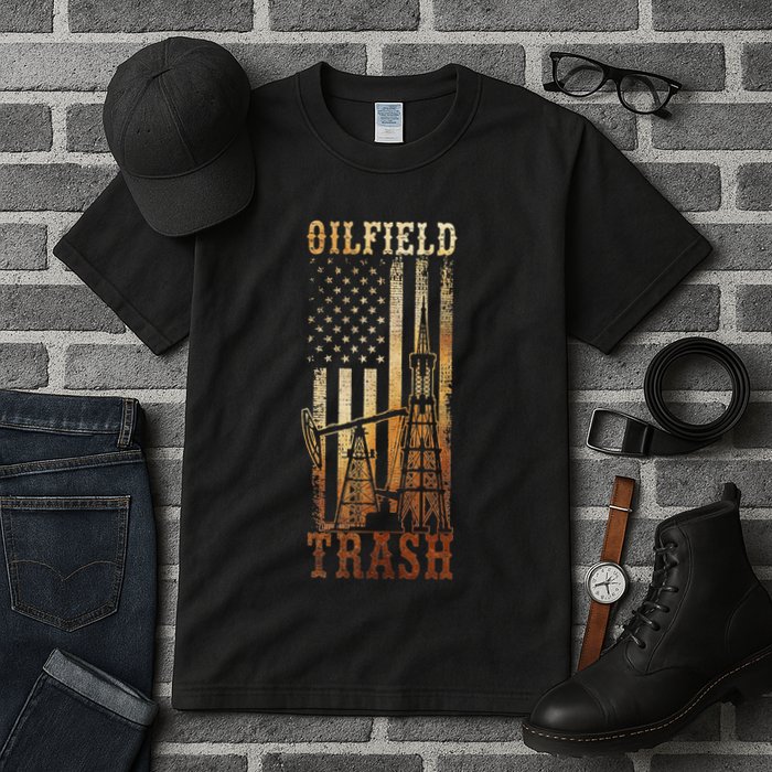 Oilfield Trash Not For The Weak For Oil Rig And Gas Workers Tall T-Shirt