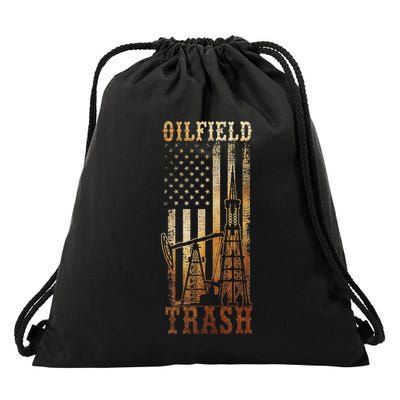 Oilfield Trash Not For The Weak For Oil Rig And Gas Workers Drawstring Bag