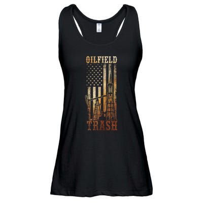 Oilfield Trash Not For The Weak For Oil Rig And Gas Workers Ladies Essential Flowy Tank