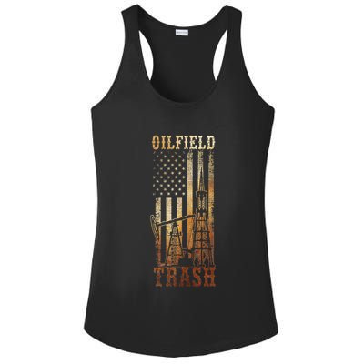 Oilfield Trash Not For The Weak For Oil Rig And Gas Workers Ladies PosiCharge Competitor Racerback Tank