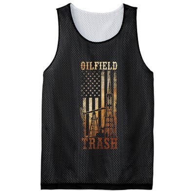 Oilfield Trash Not For The Weak For Oil Rig And Gas Workers Mesh Reversible Basketball Jersey Tank