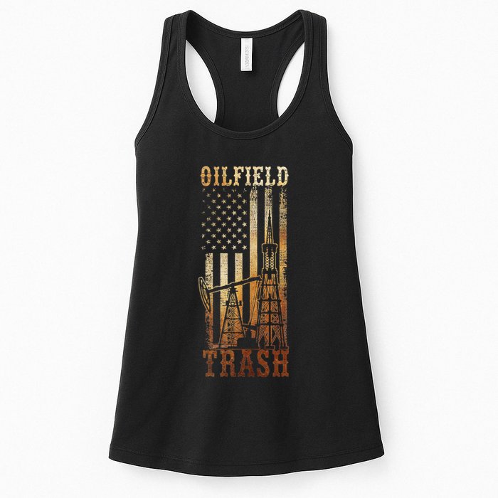Oilfield Trash Not For The Weak For Oil Rig And Gas Workers Womens Tank Top