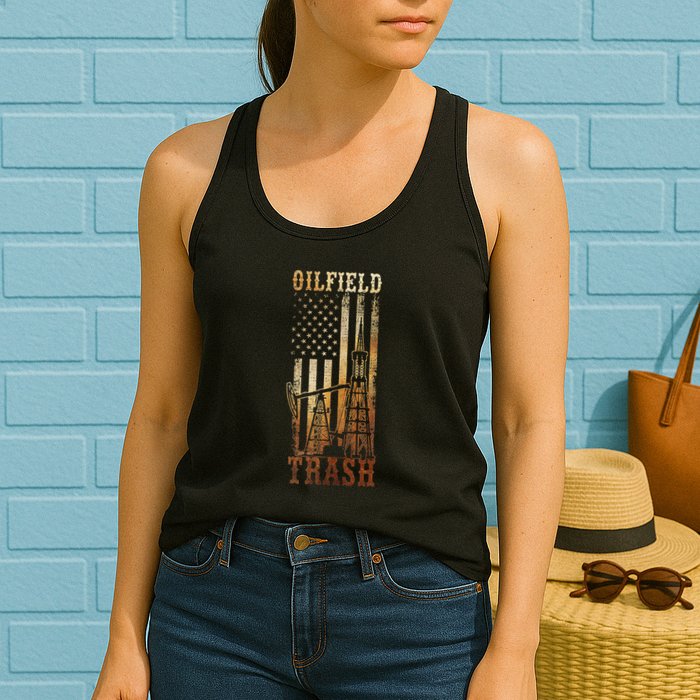 Oilfield Trash Not For The Weak For Oil Rig And Gas Workers Womens Tank Top