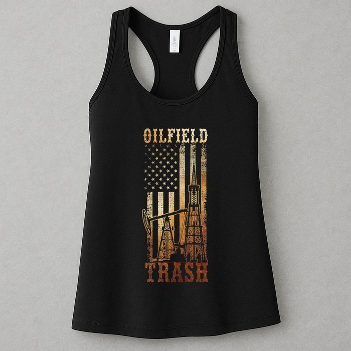 Oilfield Trash Not For The Weak For Oil Rig And Gas Workers Womens Tank Top