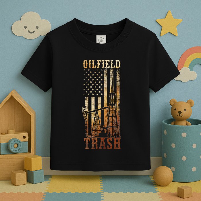 Oilfield Trash Not For The Weak For Oil Rig And Gas Workers Toddler T-Shirt