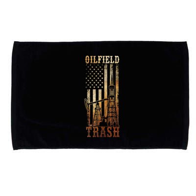 Oilfield Trash Not For The Weak For Oil Rig And Gas Workers Microfiber Hand Towel