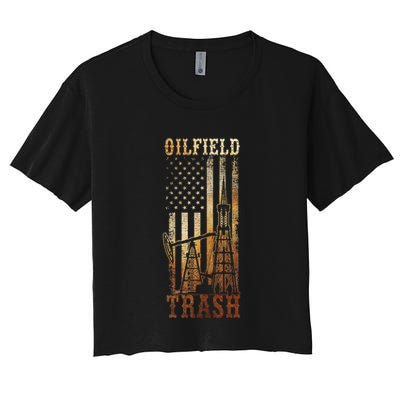 Oilfield Trash Not For The Weak For Oil Rig And Gas Workers Crop Top