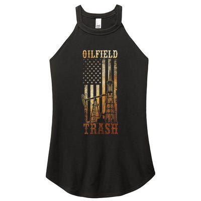 Oilfield Trash Not For The Weak For Oil Rig And Gas Workers Women's Perfect Tri Rocker Tank